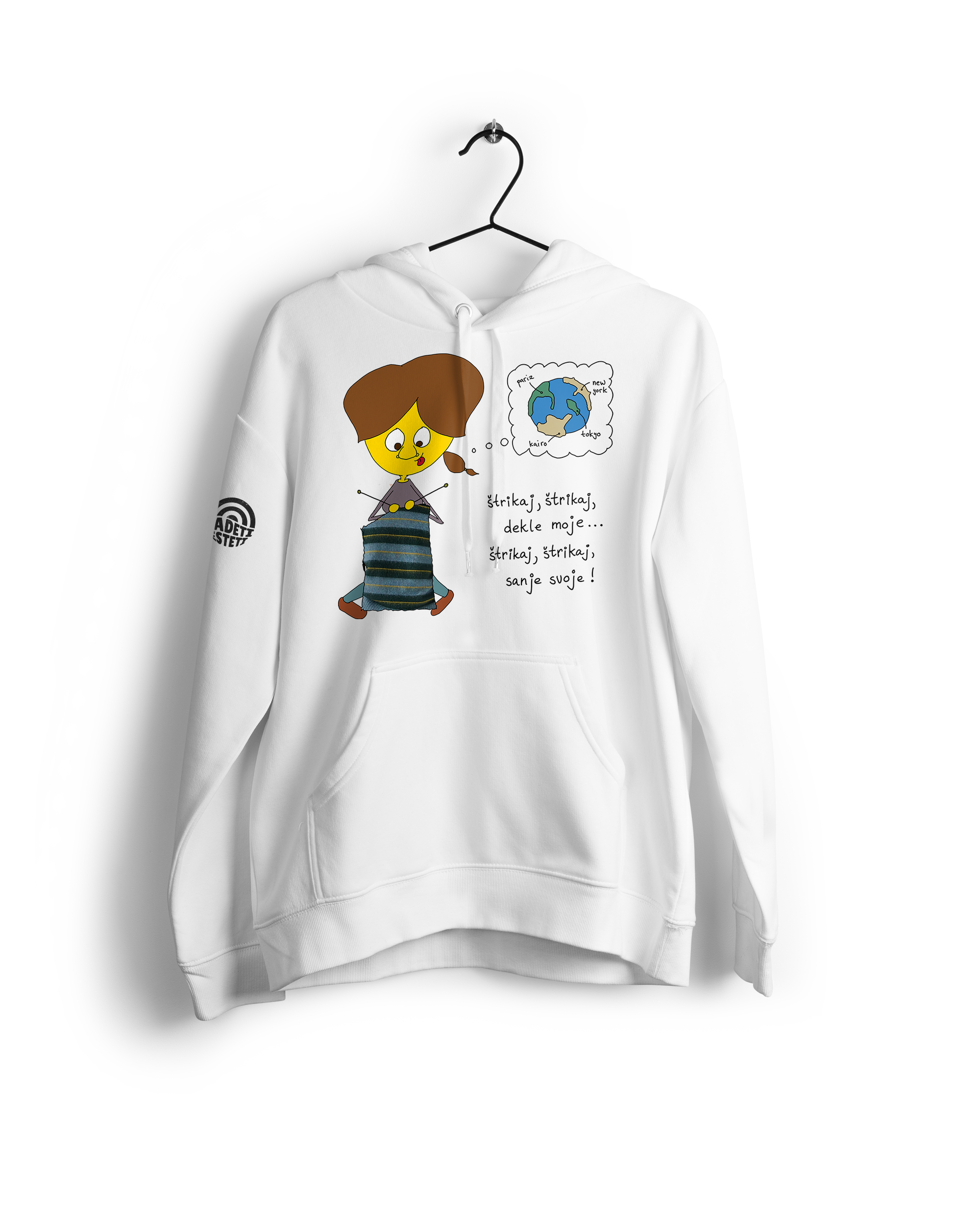 Hoodie <br> Štrikaj sanje - Image 4