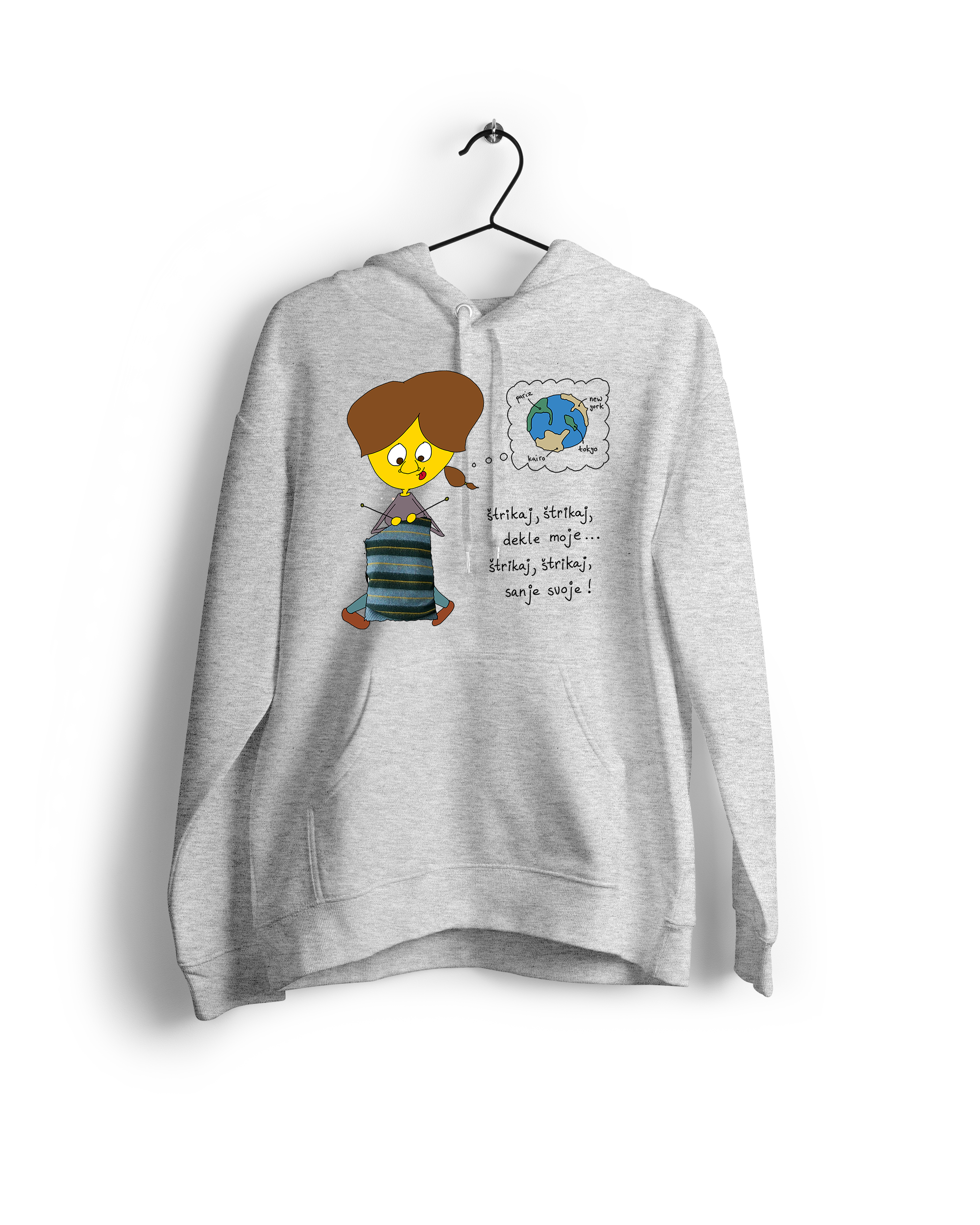 Hoodie <br> Štrikaj sanje - Image 2